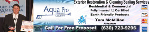 Aqua Pro cleaning solutions, exterior power washing